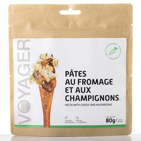 Pâtes au fromage et aux champignons 80g Voyager