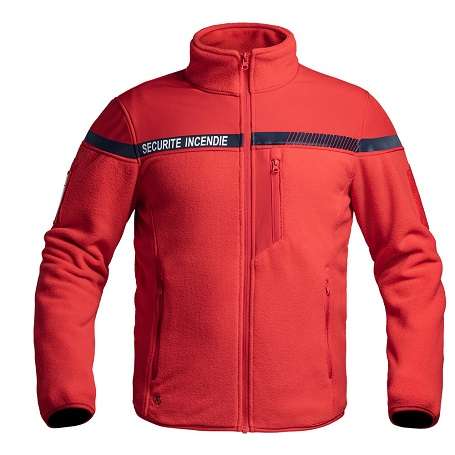 Veste Polaire SÉCU-ONE Sécurité Incendie rouge A10® 203081