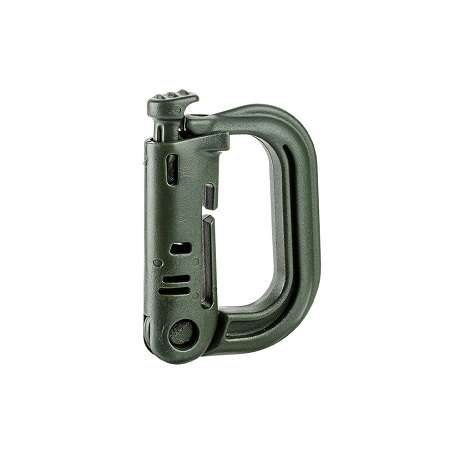 Mousqueton D-Ring MOLLE vert olive A10® 97307