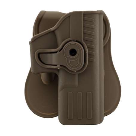 Holster Rigide QR Glock 17 Tan Droitier - BO Manufacture GE16043