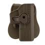 Holster Rigide QR Glock 17 Tan Droitier - BO Manufacture GE16043