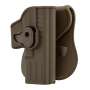 Holster Rigide QR Glock 17 Tan Droitier - BO Manufacture GE16043