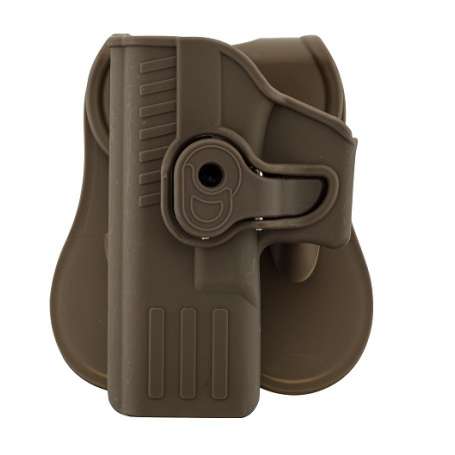 Holster Rigide QR Glock 17 Tan Gaucher - BO Manufacture GE16043
