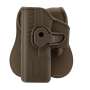 Holster Rigide QR Glock 17 Tan Gaucher - BO Manufacture GE16043