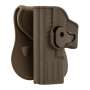 Holster Rigide QR Glock 17 Tan Gaucher - BO Manufacture GE16043