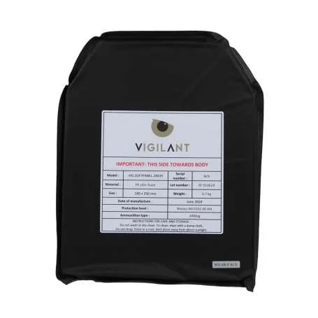 Plaque Balistique Souple NIJ IIIA 28x35 - Vigilant