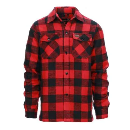 Chemise de bûcheron à carreaux Noir/Rouge Longhorn