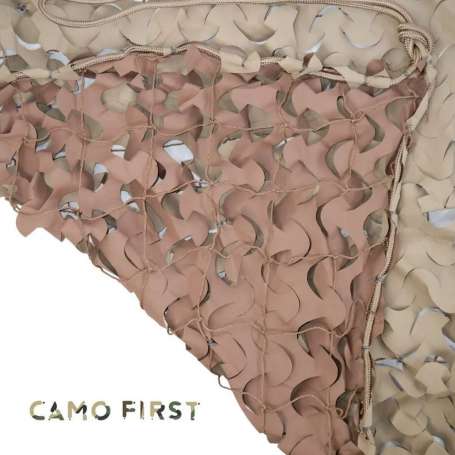 Filet de Camouflage S-CIRCLE CUT Désert 4x4m Camo First®