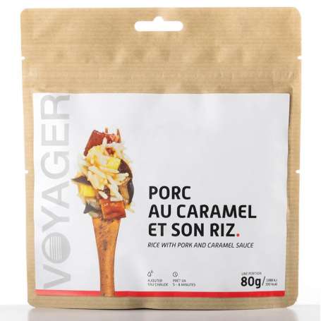 Porc au caramel et riz lyophilisé 80g - Voyager