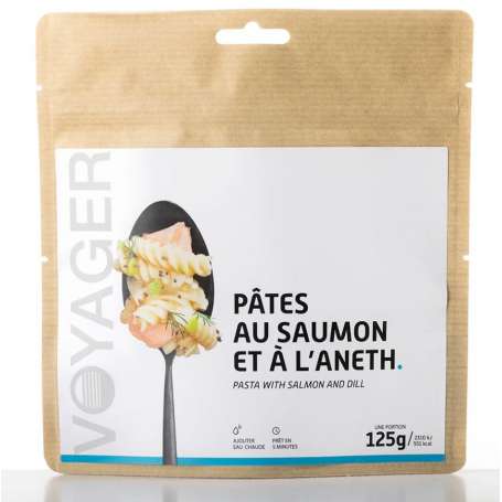 Pâtes au Saumon et à l'aneth lyophilisé 125g - Voyager