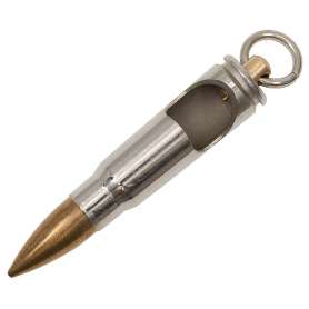 Porte-Clés Décapsuleur Cartouche AK-47 Argent - MFH 28250