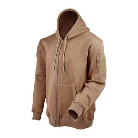 Sweat zippé Tactical Coyote - ARES 13780