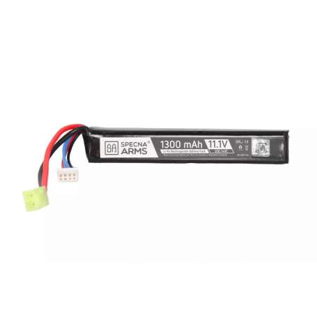 Batterie LiPo 11.1V 1300mAh 25C 1 Stick Mini Tamiya - Specna Arms 06-022017