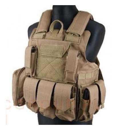 Gilet Porte-Plaque type CIRAS Tan - Tactical OPS ST44102