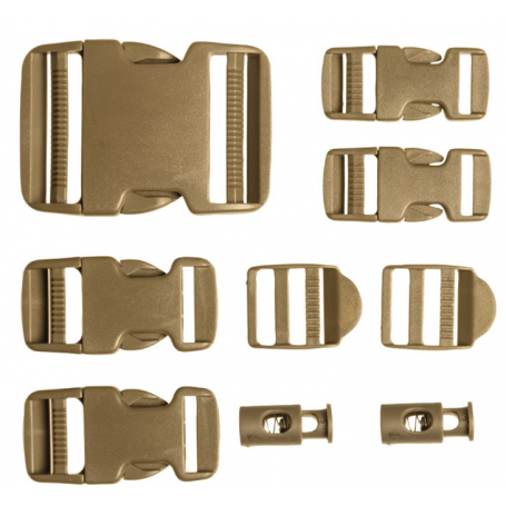 Kit Boucles 9 Pièces Coyote - Mil-Tec 13458005