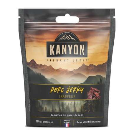 Kanyon JERKY Porc Séché Trappeur 50g