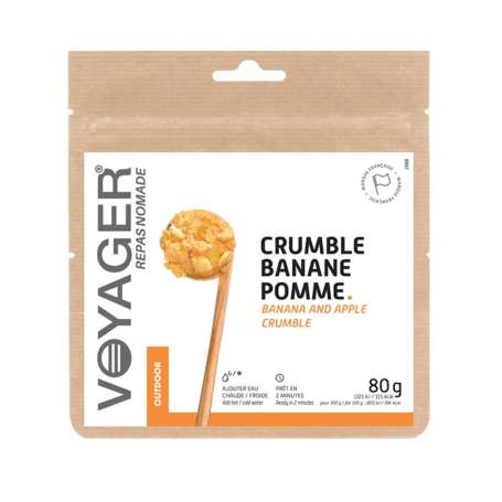 Crumble pomme-banane lyophilisé 80g - Voyager 00155