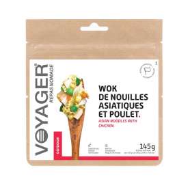 Wok de nouilles asiatiques et poulet lyophilisé 145g - Voyager 00905