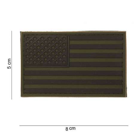 Patch 3D PVC Drapeau USA Basse Visibilité -101 Inc.