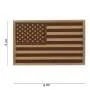 Patch 3D PVC Drapeau USA Désert - 101 Inc. 11183