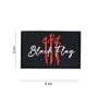 Patch 3D PVC Black Flag 3 Swords - 101 Inc. 13086