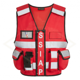 Gilet Tactic THOR SSIAP rouge - VVS