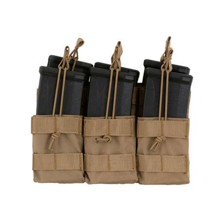 Porte-Chargeur Triple Stacker 5.56/HK416/M4/AR15 Coyote - 8Fields M51613094-TN
