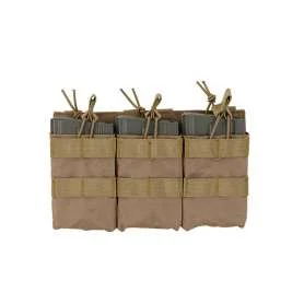 Porte-Chargeur Triple Open TOP 7.62/Scar-H/M14/SR25 Coyote - 8Fields M51613110-TN