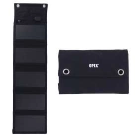 Chargeur Solaire Pliable Randonnée 12,5W Noir Opex