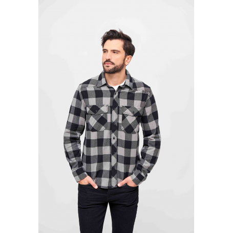 Chemise Check Shirt Gris/Noir Brandit