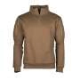 Sweatshirt Tactique Coyote avec Zip Mil-Tec