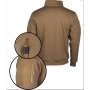 Sweatshirt Tactique Coyote avec Zip Mil-Tec