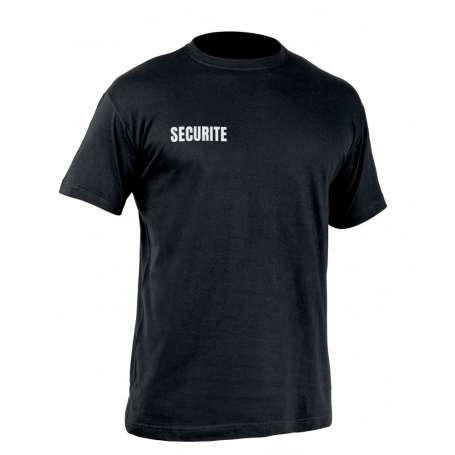 T-Shirt Sécu-One Sécurité Noir A10® (Security-One Security Black)